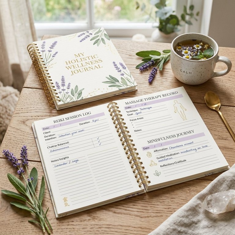 Preview of the Holistic Living planners and logs