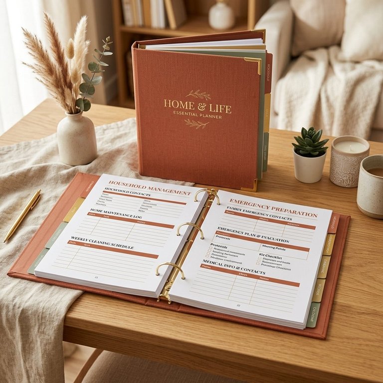 Preview of the Home & Family emergency and planning worksheets